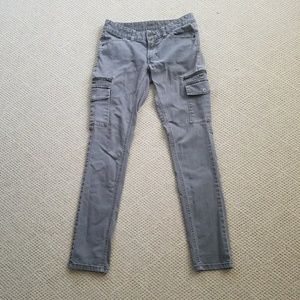 Skinny cargo pants, size 4